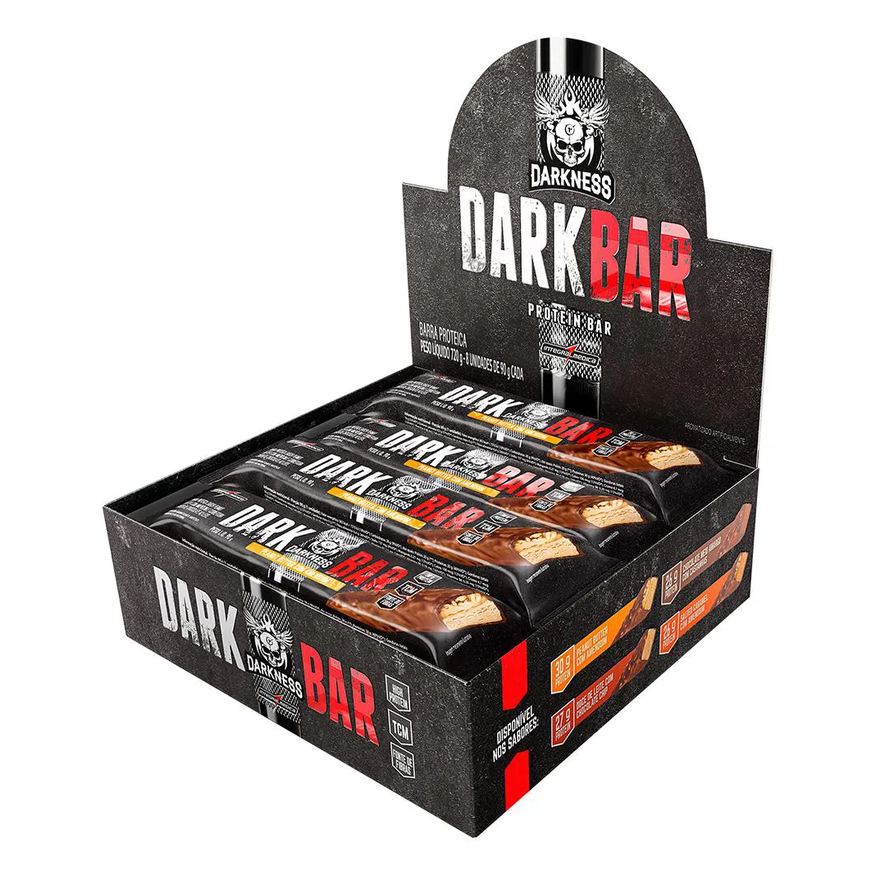 Integralmédica Dark Bar Caixa 8un - Peanut Butter com Amendoim