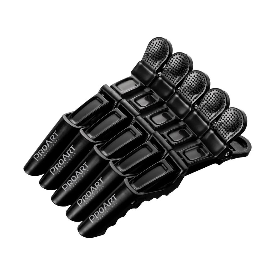 Proart Clips Crocodilo Preto para Cabelo 5 unidades
