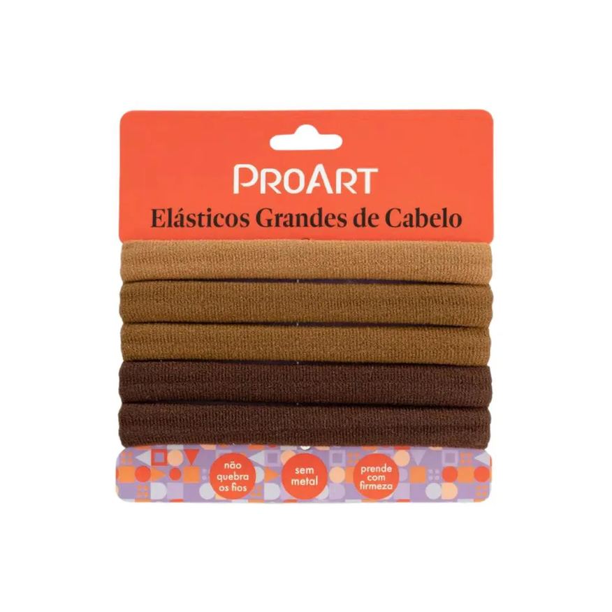 Proart Elásticos Nude Grande de Cabelo 5 unidades