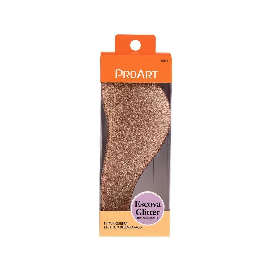 Proart Escova Desembaraçante Dourada Glitter