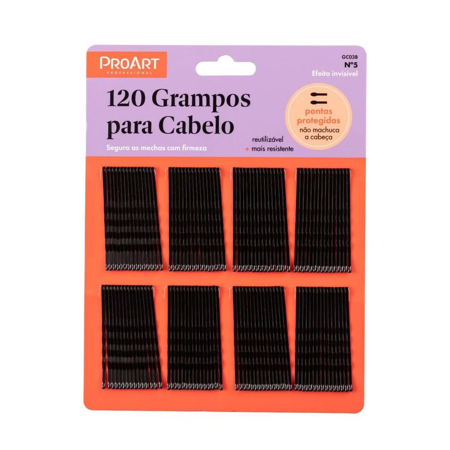 Proart 120 Grampos para Cabelos N5 Preto