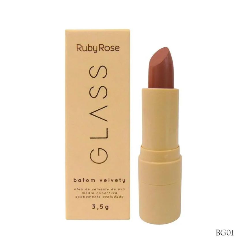 Ruby Rose Batom Bala Velvety Glass - Bg01