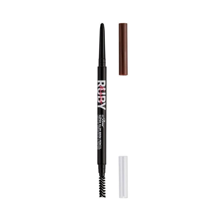 Ruby Kisses Lápis de Sobrancelha Ultrafino Go Brow - Medium Brown