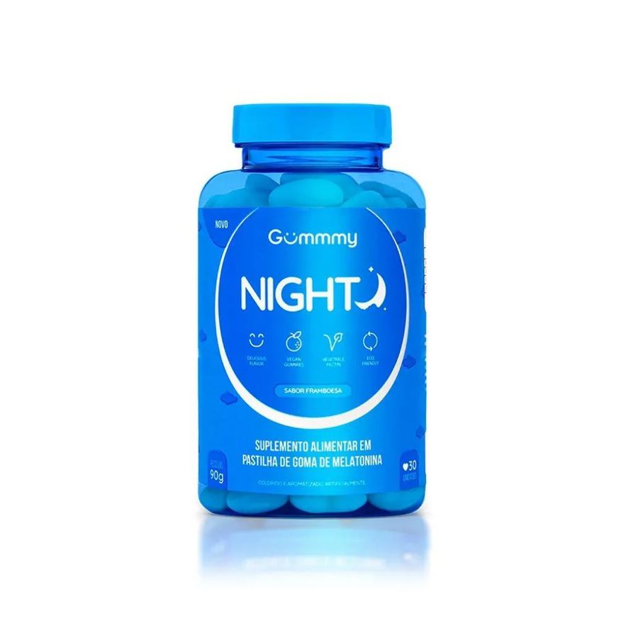 Gummy Gummmy Night (30 Gomas) - Sabor: Framboesa