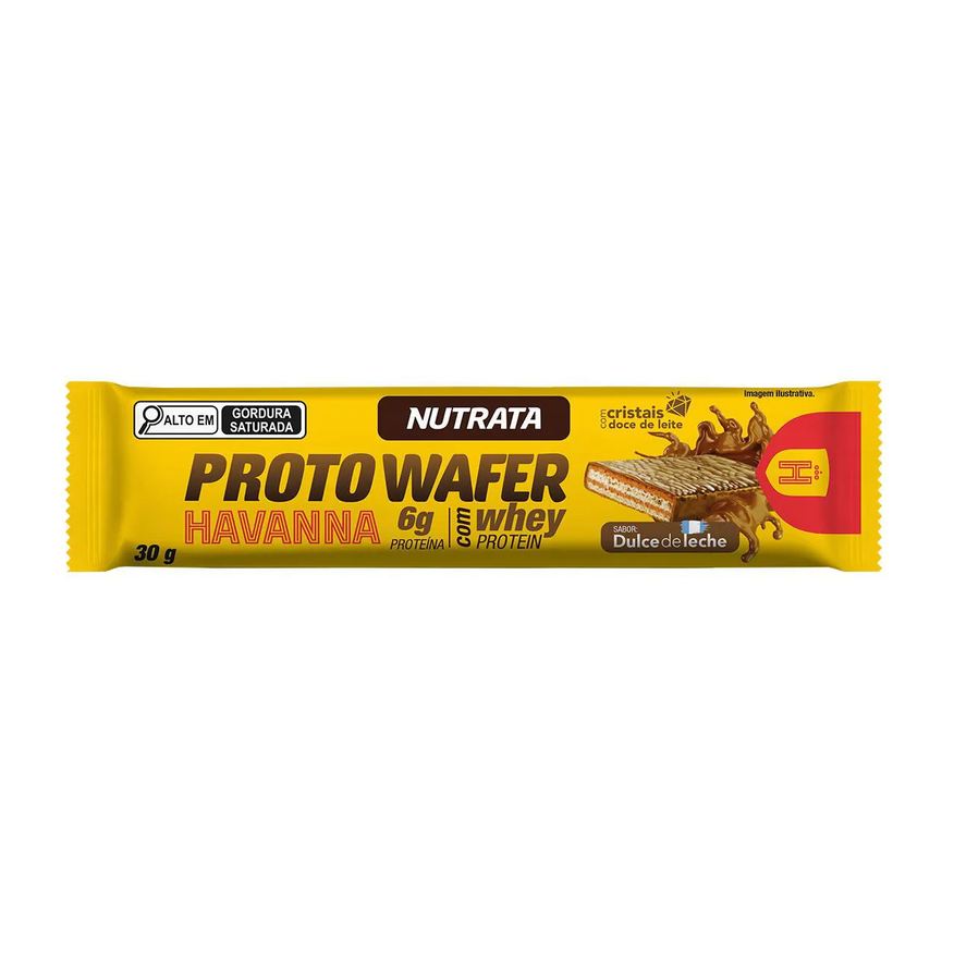 Nutrata Barra de Proteína Proto Wafer Havanna Doce de Leite 30g