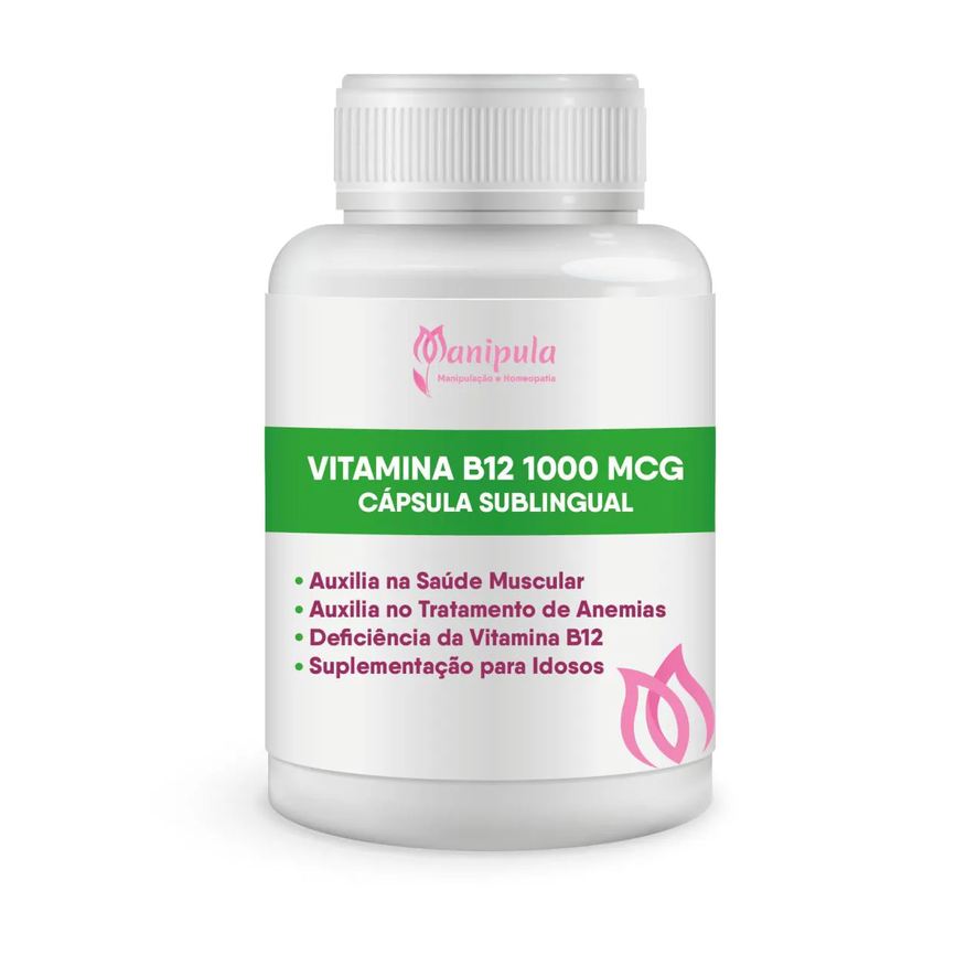 Manipula Vitamina B12 1000 mcg (metilcobalamina) Capsula Sublingual 30 Doses