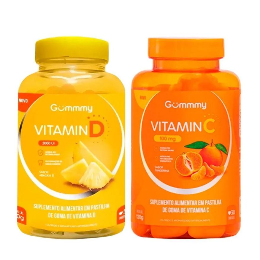 Gummy Promopacks Vitamin D (30 Gomas) + Vitamin C (30 Gomas) - Padrão: Único
