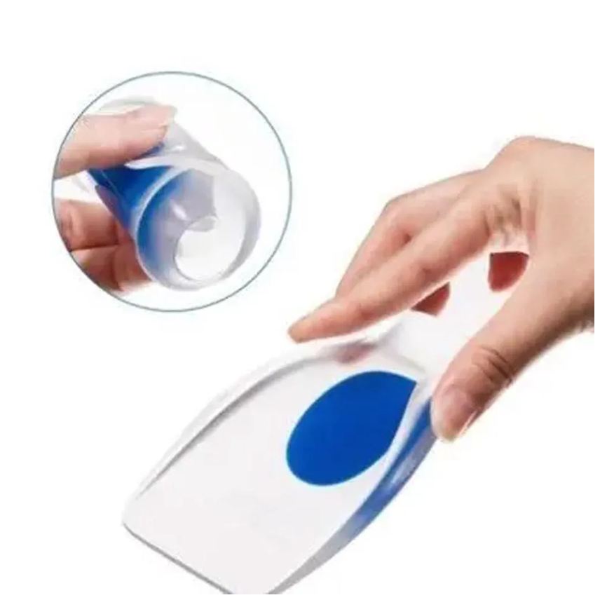 Silicone Palmilha Gel Sml Ortopédica Calcanhar Calcanheira Branco