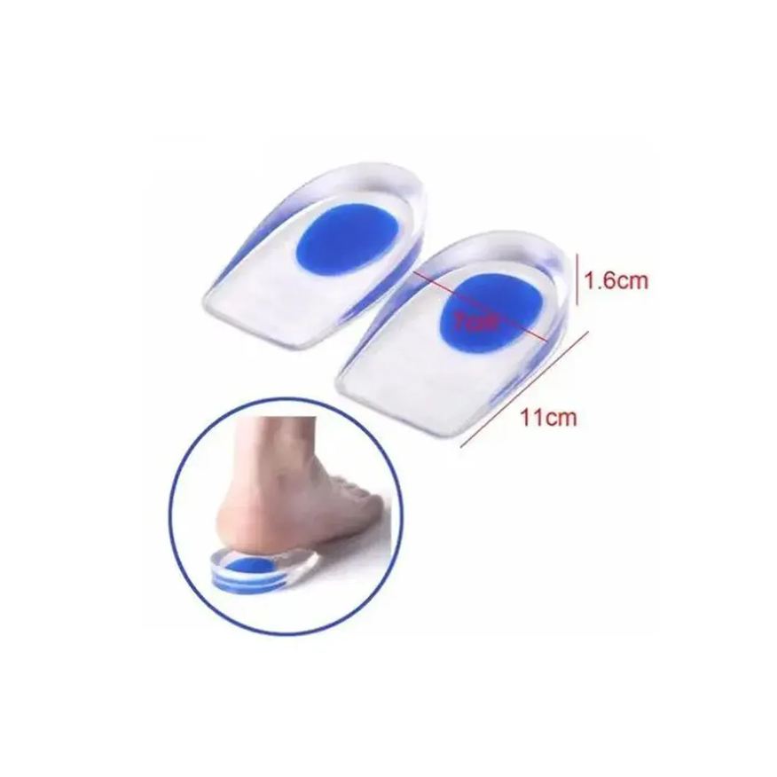 Silicone Palmilha Gel Sml Ortopédica Calcanhar Calcanheira Branco