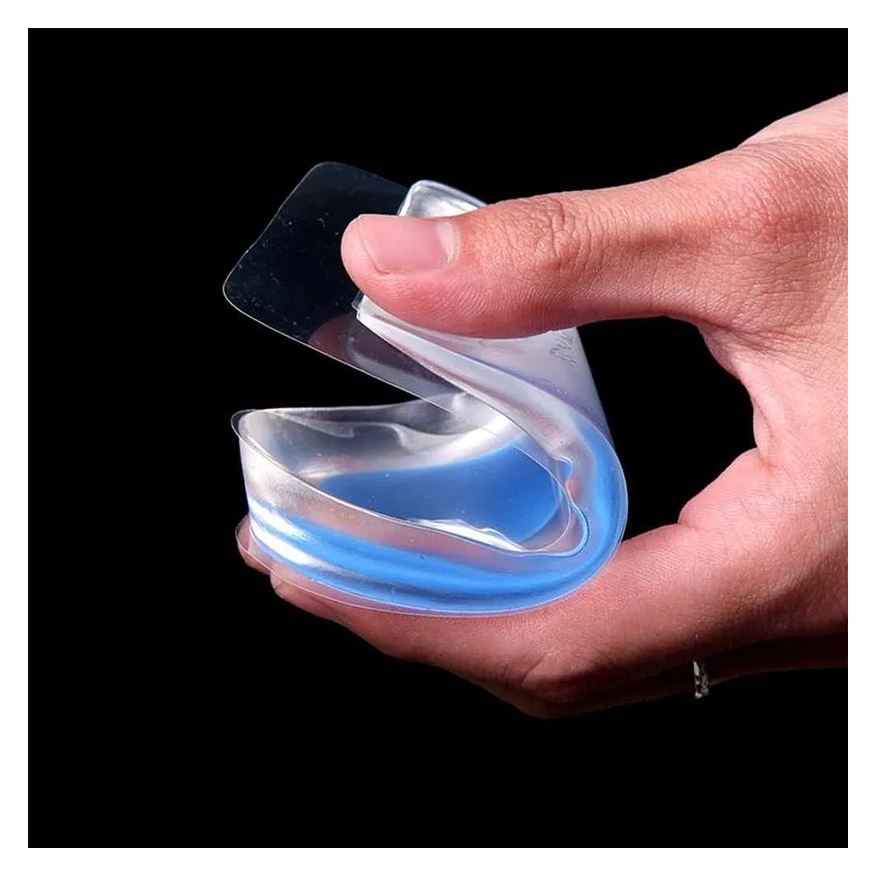 Silicone Palmilha Gel Sml Ortopédica Calcanhar Calcanheira Branco