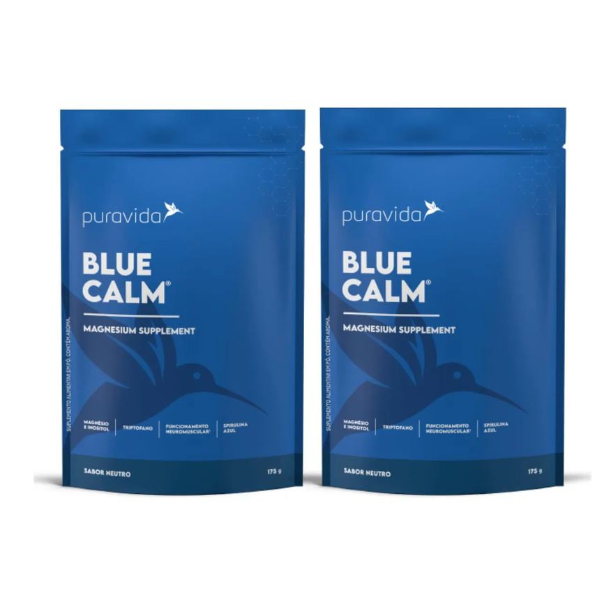 Puravida Kit 2 Blue Calm Magnesium Supplement Neutro 175g