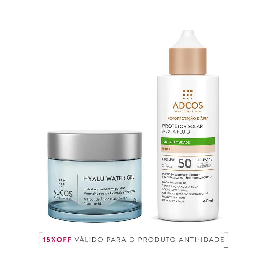 Adcos Dupla de Cuidados Anti-idade Matificante 40ml