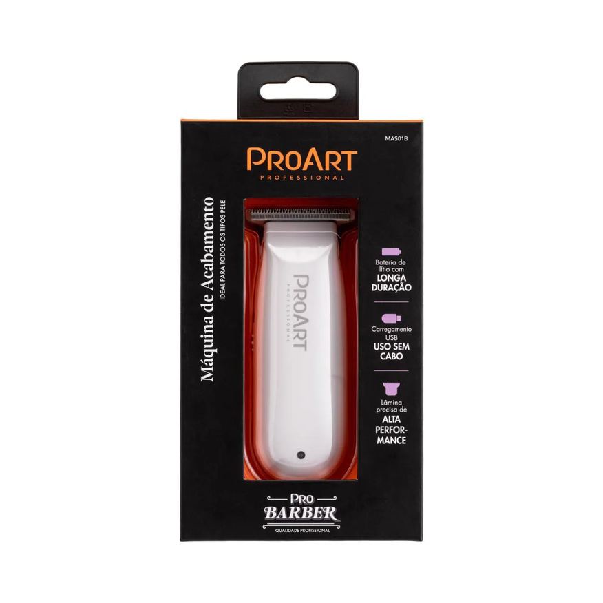 de Máquina Acabamento Profissional Mini Bivolt - Proart Branco