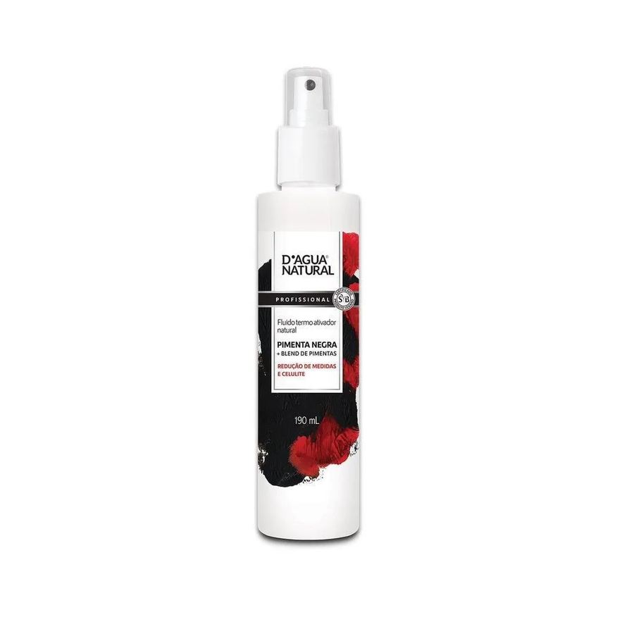 D’Agua Natural FLUIDO D’áGUA NATURAL PIMENTA NEGRA TERMO ATIVO - 190ml