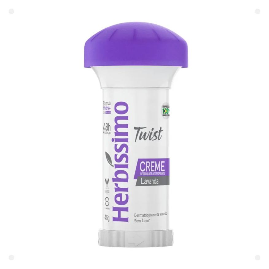Herbíssimo Creme Desodorante Twist Lavanda 45g