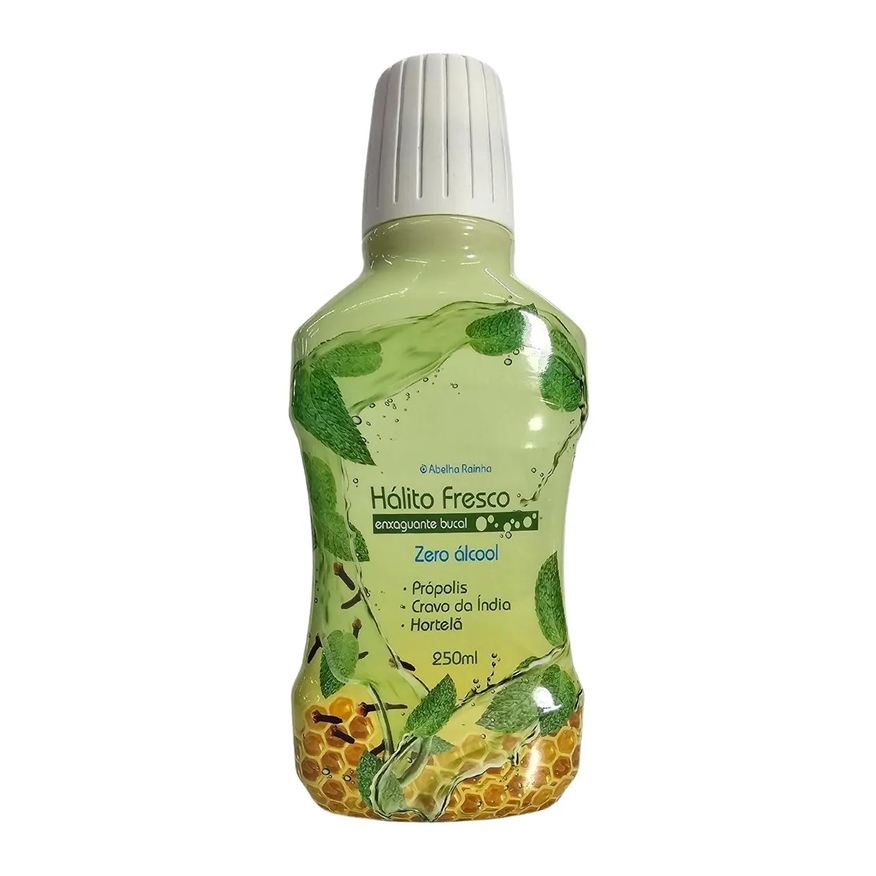Abelha Rainha Enxaguante Bucal Própolis e Cravo da Índia Zero Alcool Hálito Fresco 250ml