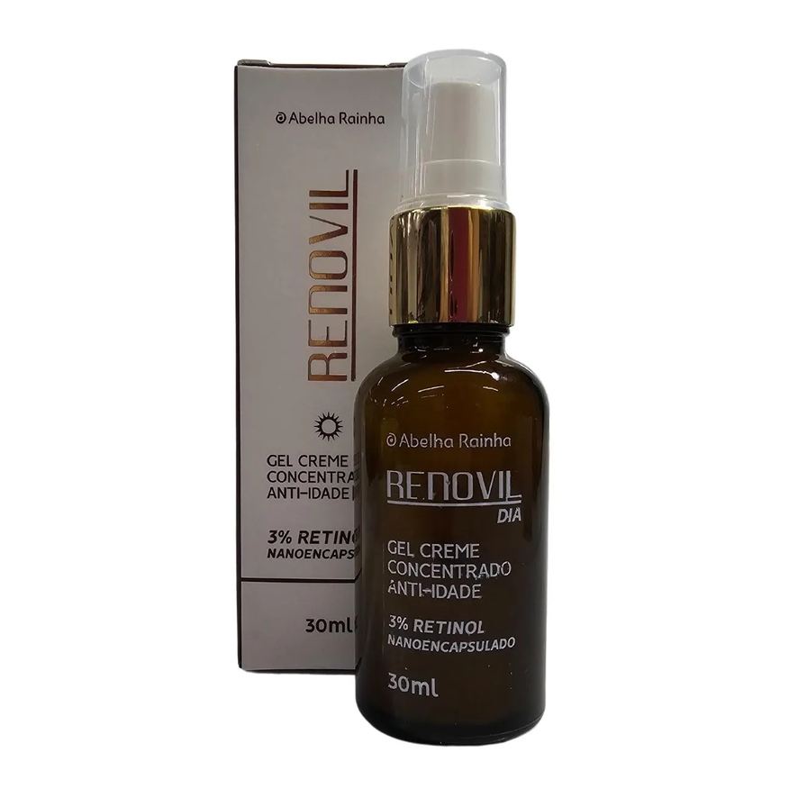 Abelha Rainha Gel Creme Anti Idade Concentrado 3% Retinol Dia Renovil 30ml
