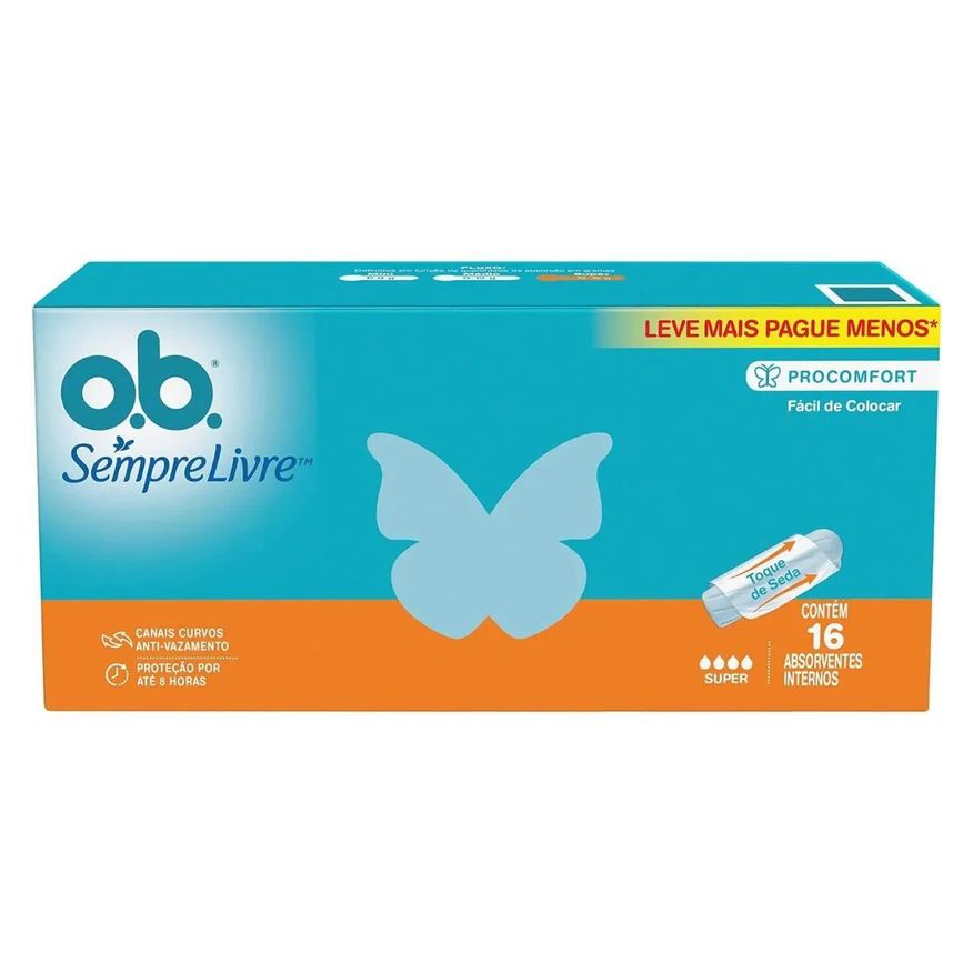 Ob Absorvente Interno O.b. Super Procomfort com 16 unidades