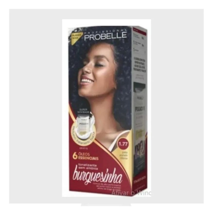 Probelle Tintura Burguesinha sem Amonia 1.77 Preto Azulado