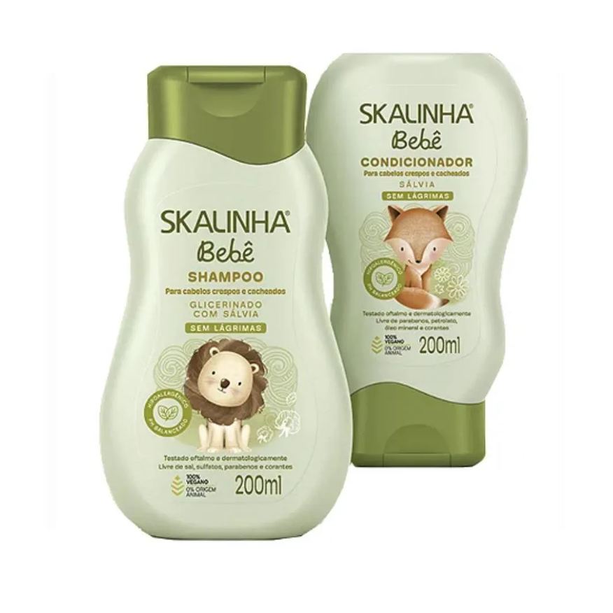 Skala Kit Shampoo+condicionador 200ml Salvia Skalinha Bebe