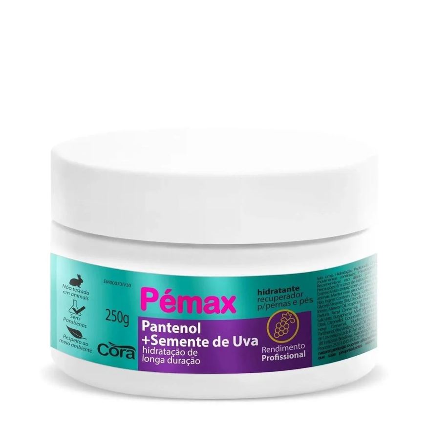Cora Pemax Hidratante Pernas e Pes Pantenol+ Semente de Uva 250g