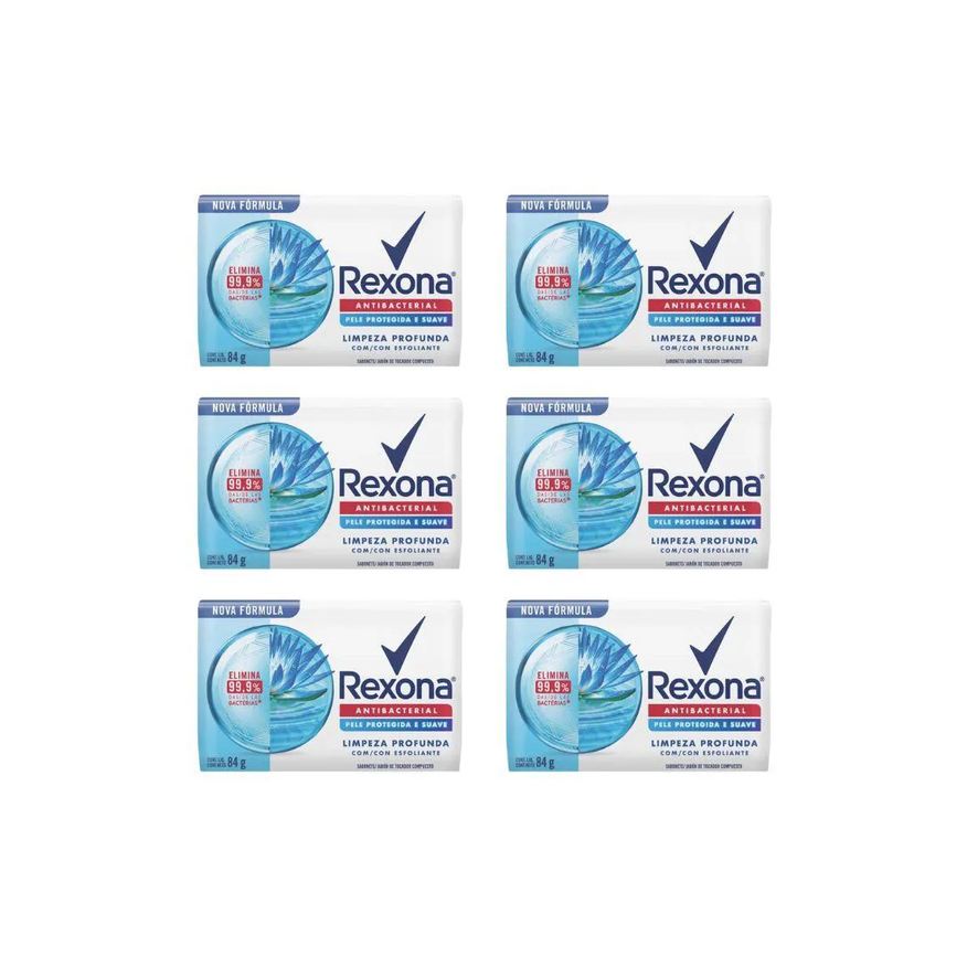 Rexona Sabonete Antibac Limpeza Profunda 84g - Kit C / 6un