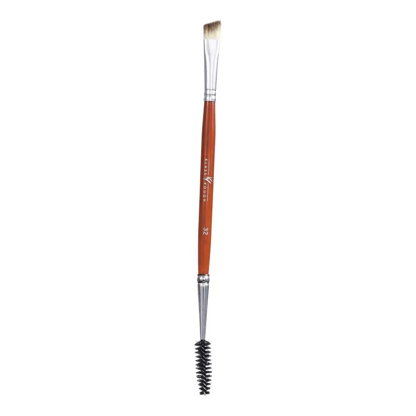 Klass Vough Pincel Duplo Chanfrado para Sobrancelhas Brown Line 32