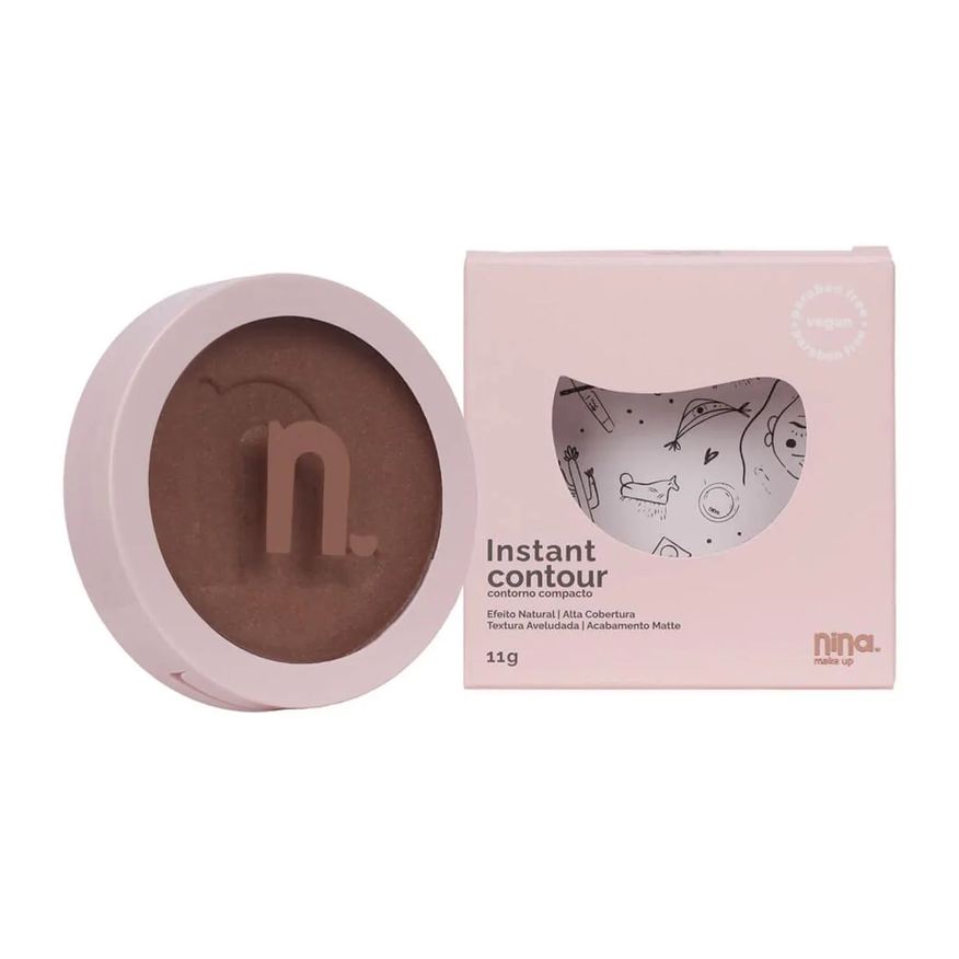 Nina Makeup Contorno Compacto Instant - Cintilante Sun