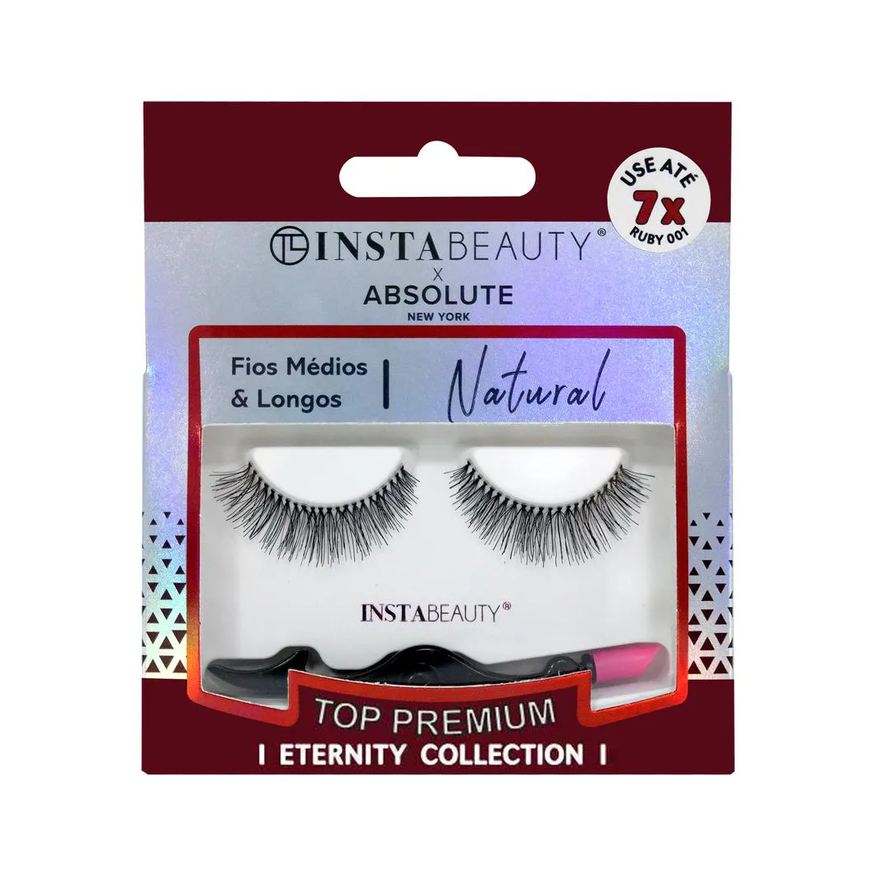 Absolute New York Cílios Postiços Natural Ruby 001 - X Instabeauty