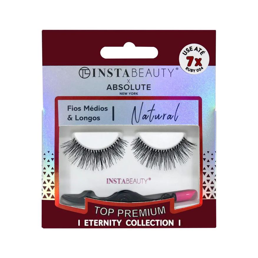Absolute New York Cílios Postiços Natural Ruby 004 - X Instabeauty