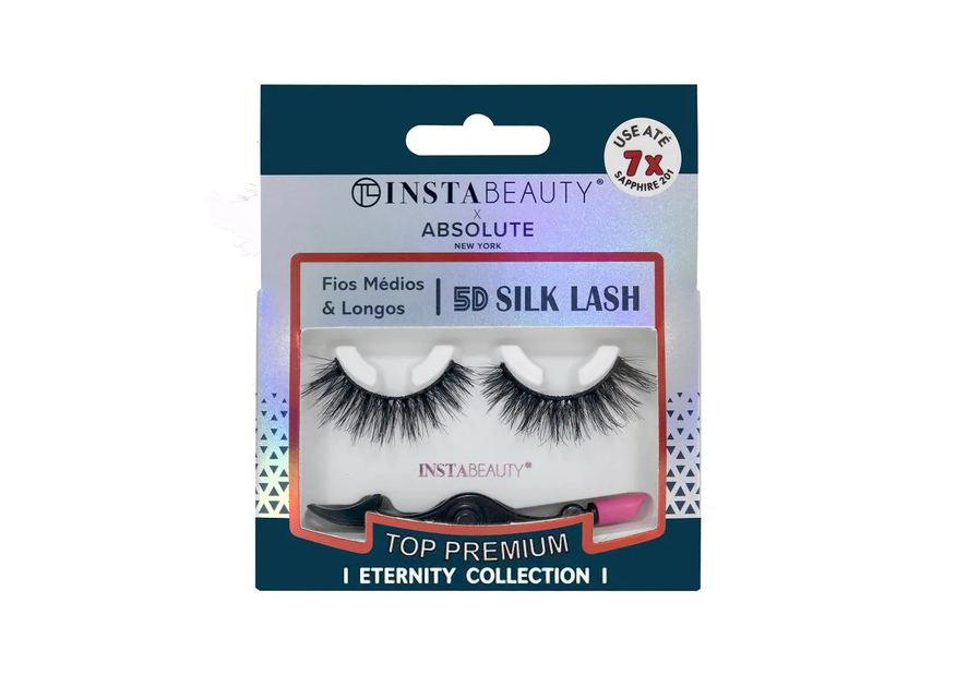 Absolute New York Cílios Postiços 5d Silk Sapphire 201 - X Instabeauty