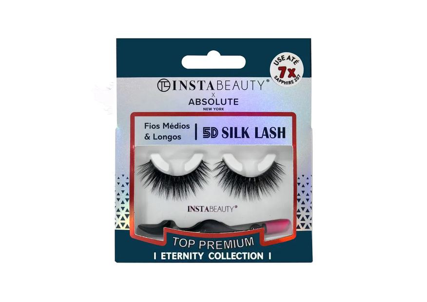 Absolute New York Cílios Postiços 5d Silk Sapphire 207 - X Instabeauty