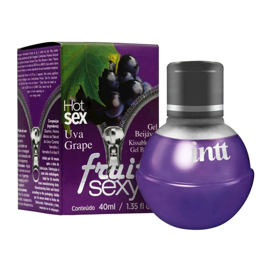 Intt Cosméticos Gel Beijável Fruit Uva