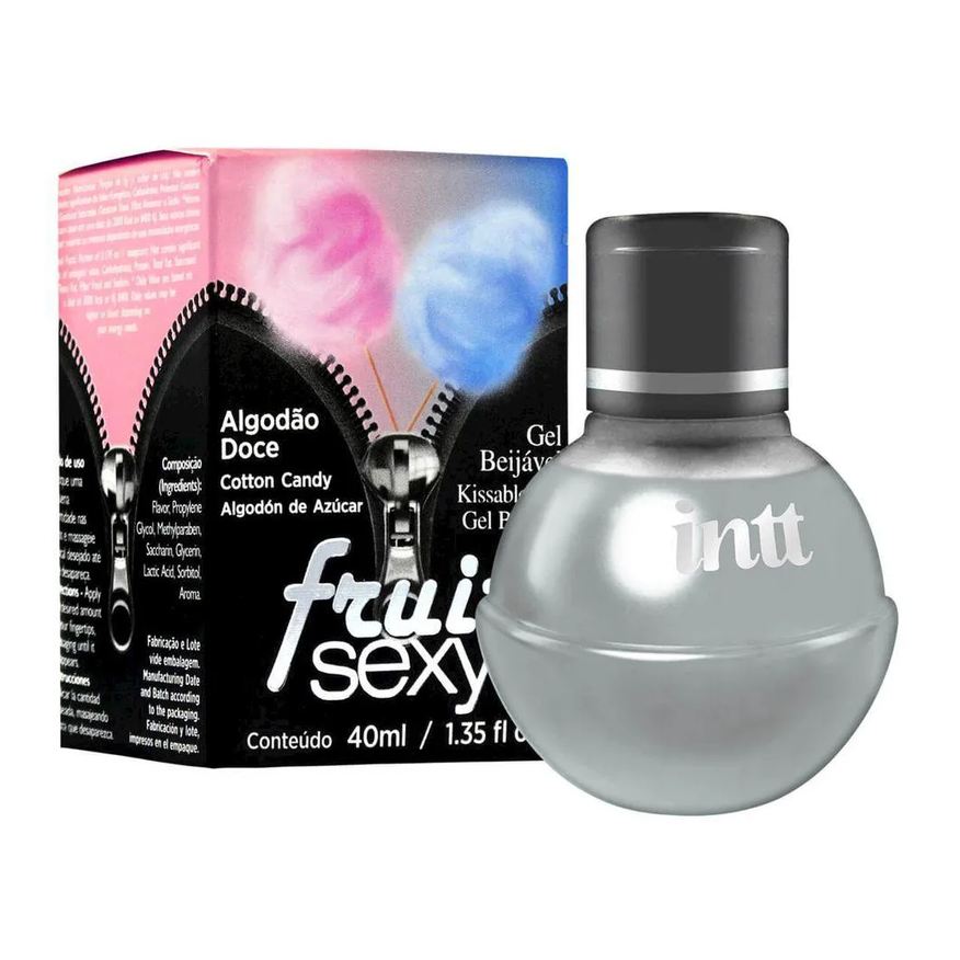Intt Cosméticos Gel Beijável Fruit Algodão Doce
