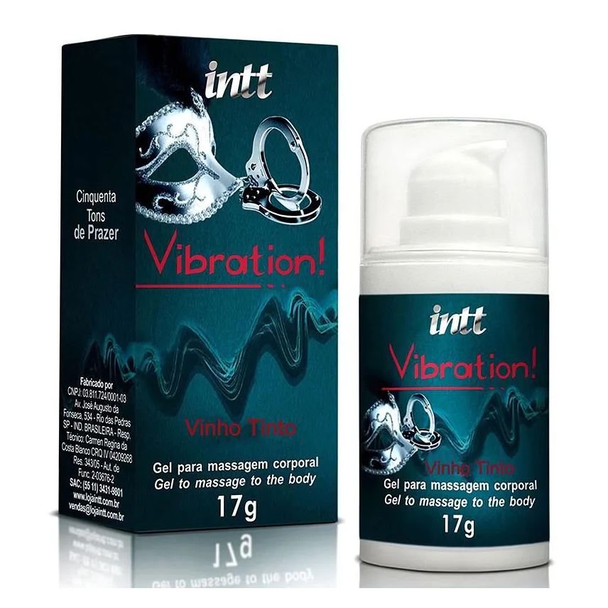 Intt Cosméticos Gel Vibration Tons de Vinho Tinto