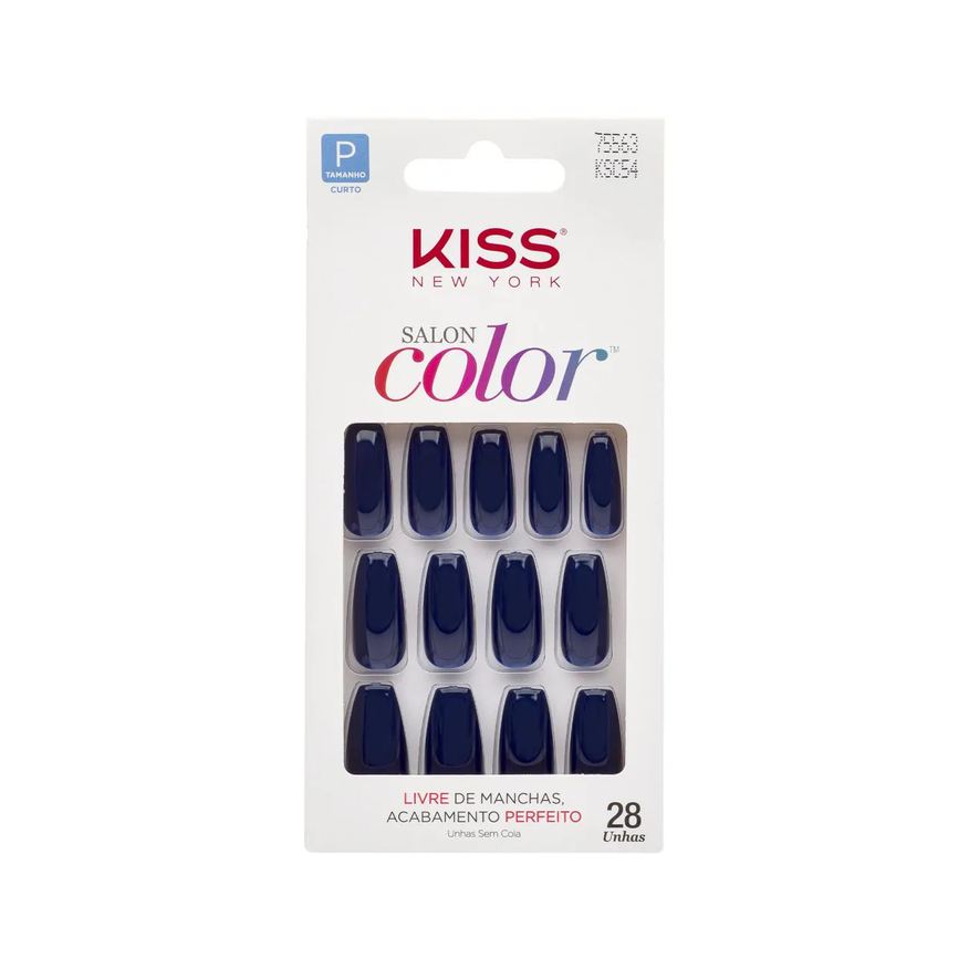 Postiças Unhas Kiss New York Salon Color Curta - Little Princess