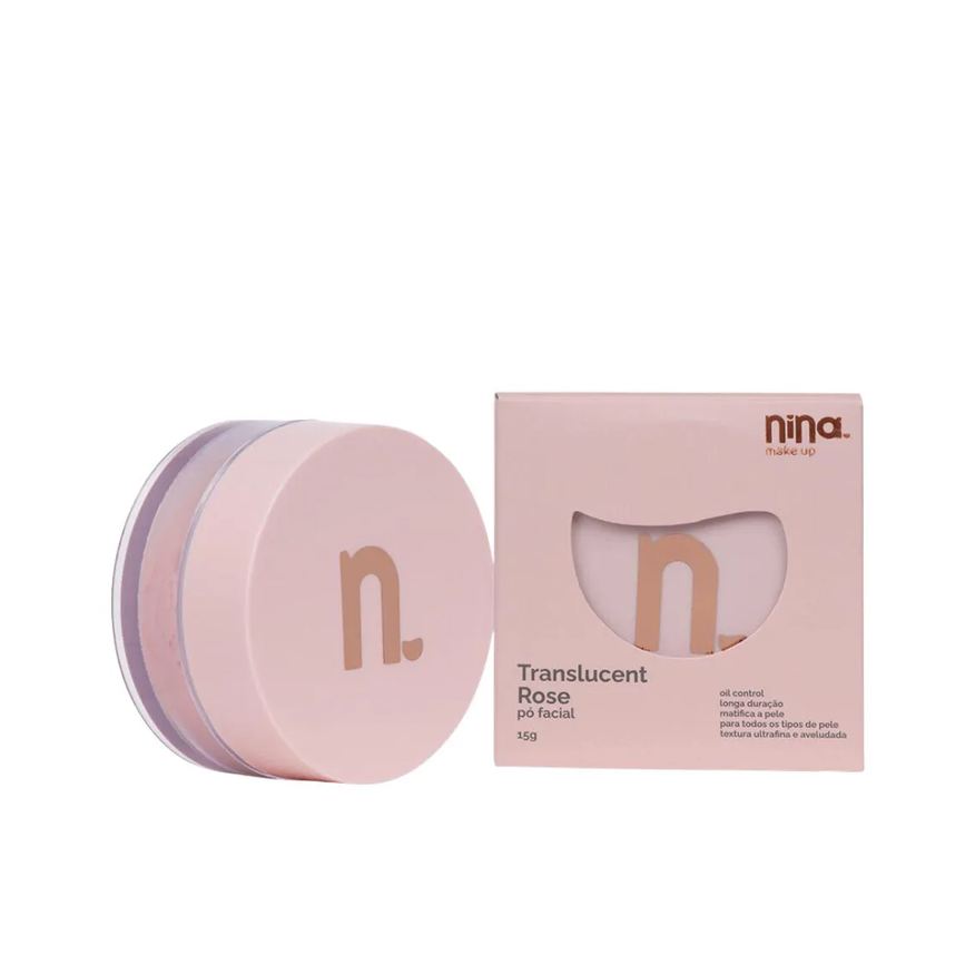 Nina Makeup Pó Facial Translucent Rosê