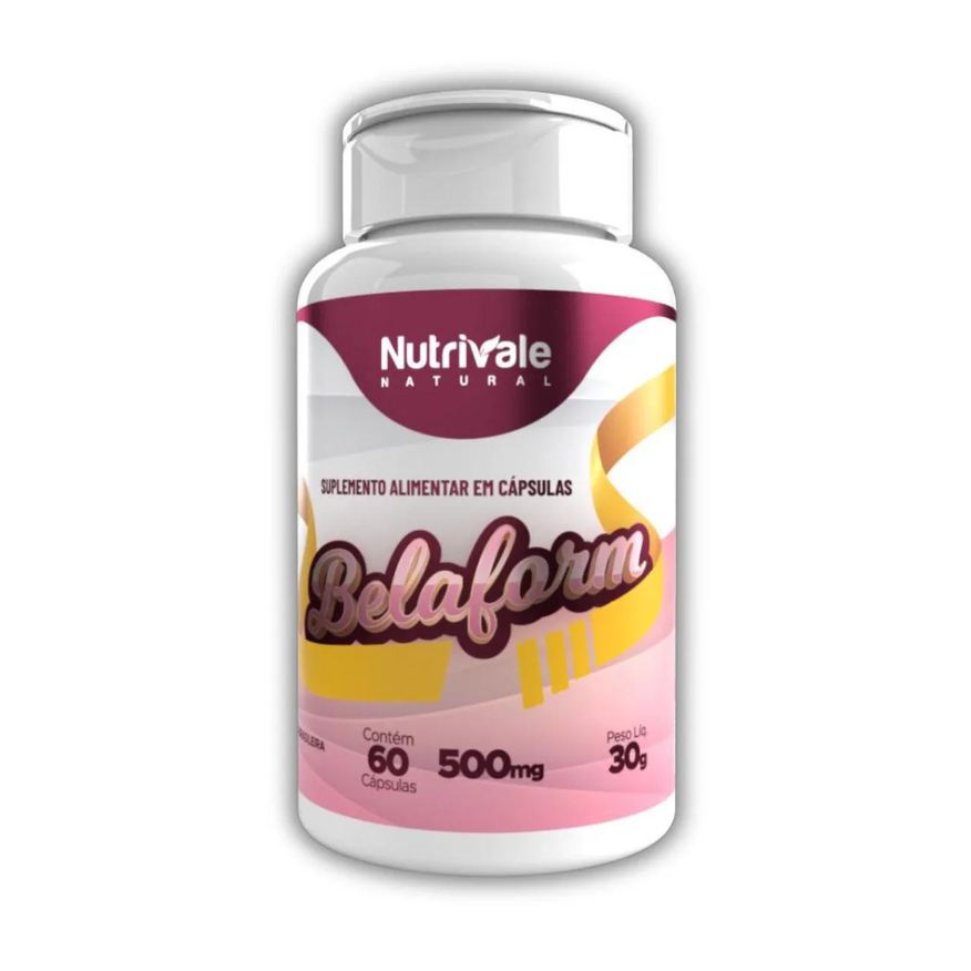 Nutrivale Belaform Mulher Cafeína, Cromo e L-carnitina 60 cápsulas sem Sabor