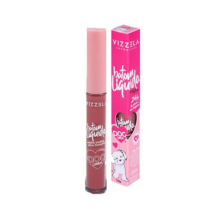 Vizzela Batom Líquido Matte Dog Lovers - Cor 16 Maltês