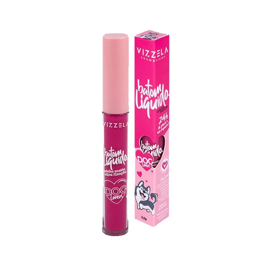 Vizzela Batom Líquido Matte Dog Lovers - Cor 15 Husky