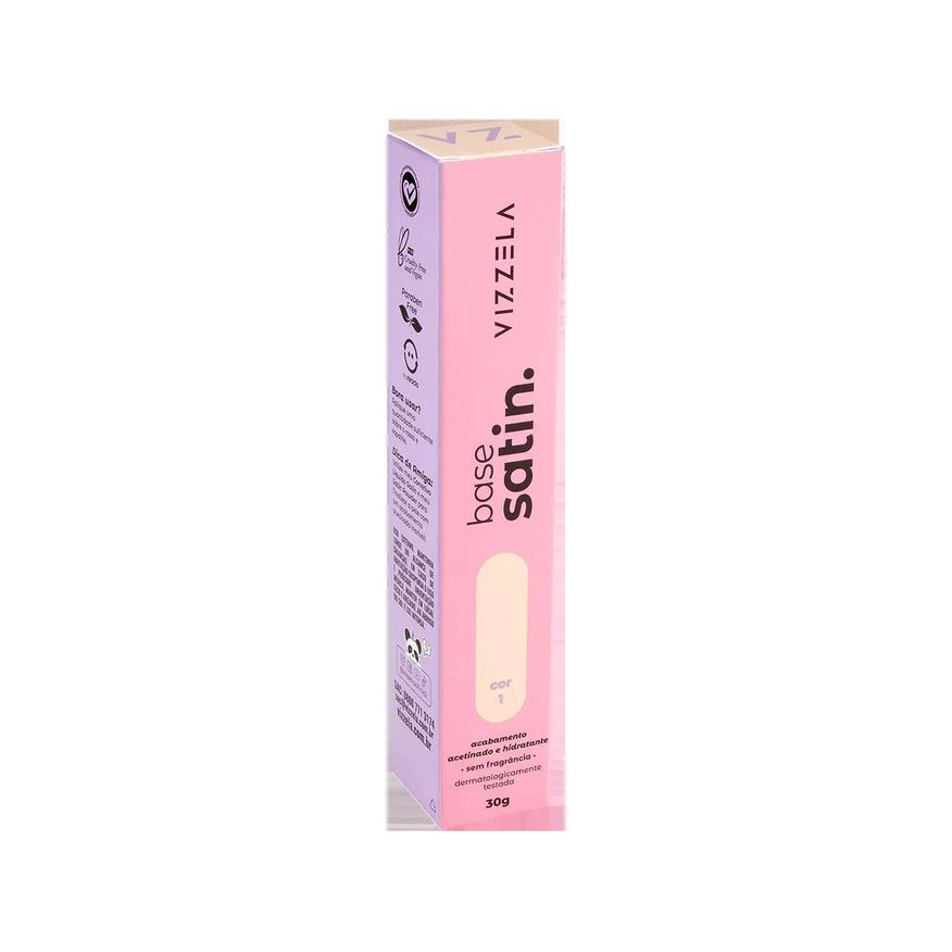 Vizzela Base Líquida Satin Cor 01