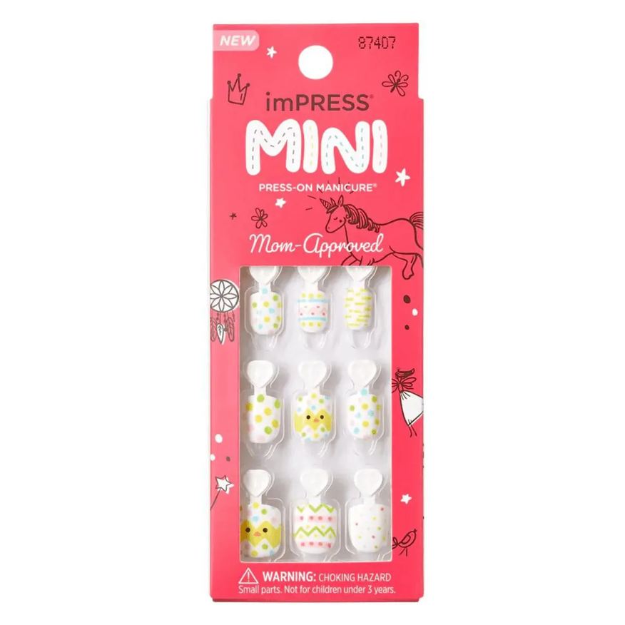 Kiss New York Unhas Autocolantes Kids Impress Mini Eggcelent Day