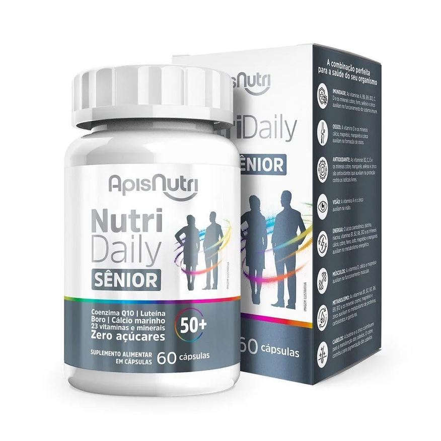 Apisnutri Nutri Daily Sênior (60 cápsulas) - Padrão: Único