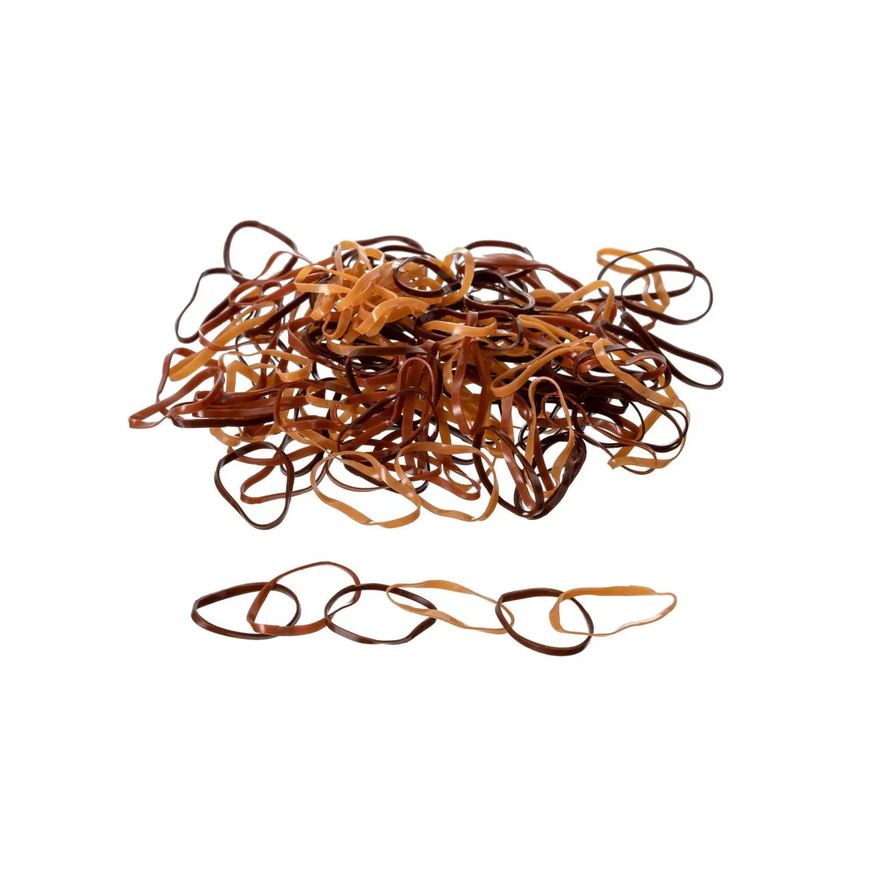 Proart Elástico de Silicone para Cabelo Tamanho P 200 Unidades - Marrom