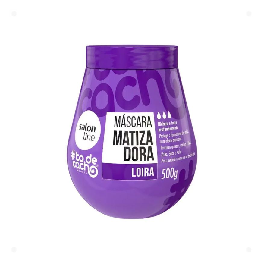 Salon Line Máscara Matizadora #todecacho Roxa Loira 500g