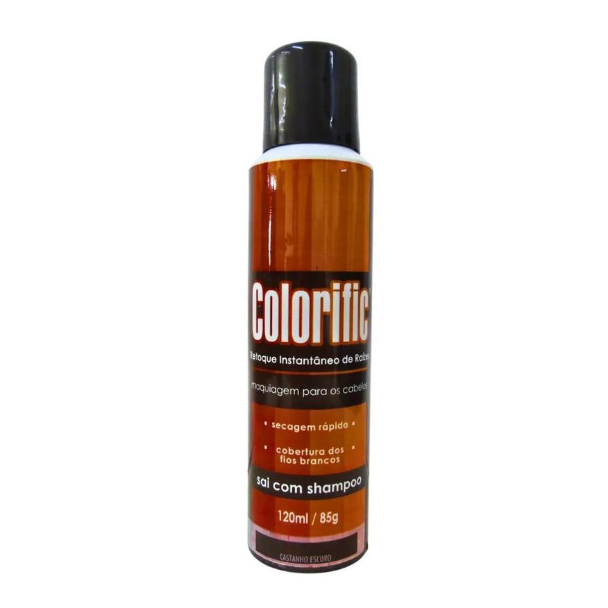 Colorific Maquiagem para Cabelo Castanho Escuro 120ml