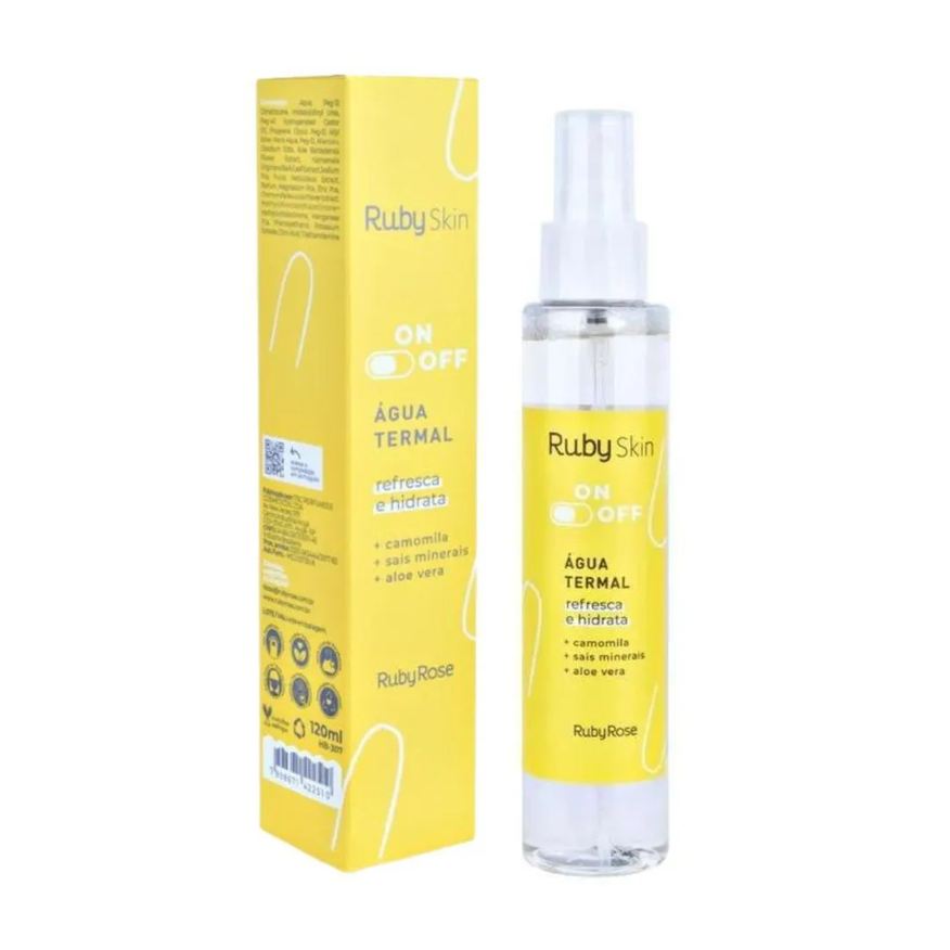 Ruby Rose Água Termal Ruby Skin On Off Refresca e Hidrata 120ml