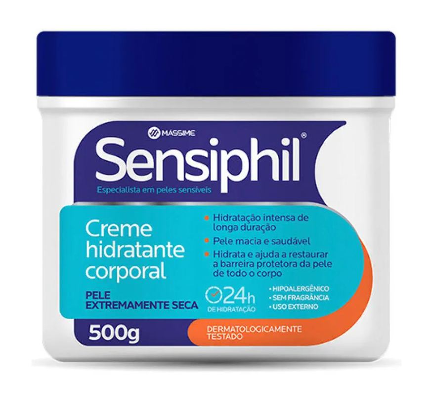 Massime Sensiphil Creme Hidratante Corporal 500g