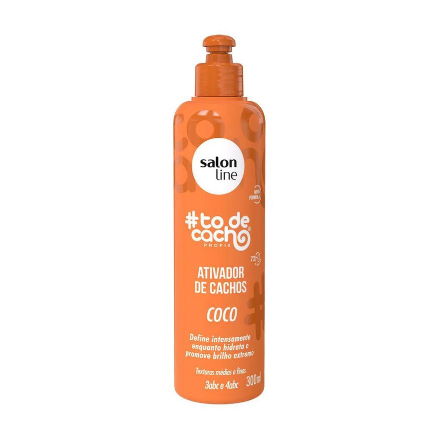 Salon Line Ativador de Cachos #todecacho Tratamento Coco 300ml