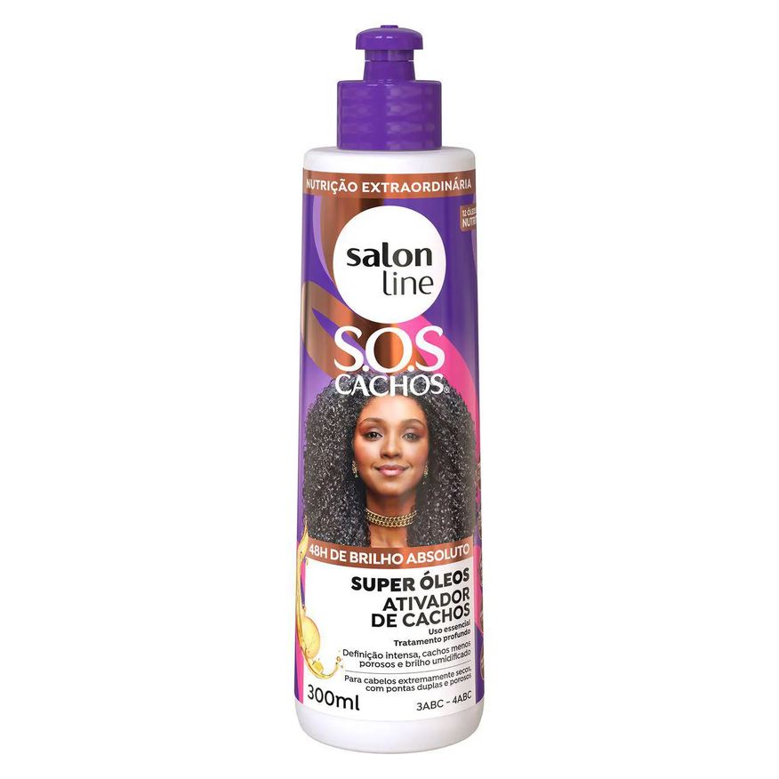 Salon Line Ativador de Cachos S.O.S Super Óleos Nutritivo 300ml